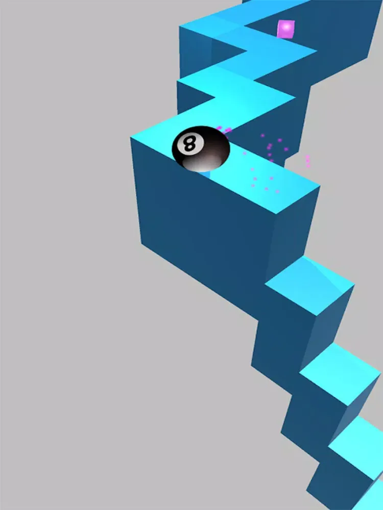 B Ball Zig Zag Run iPad  Screenshots