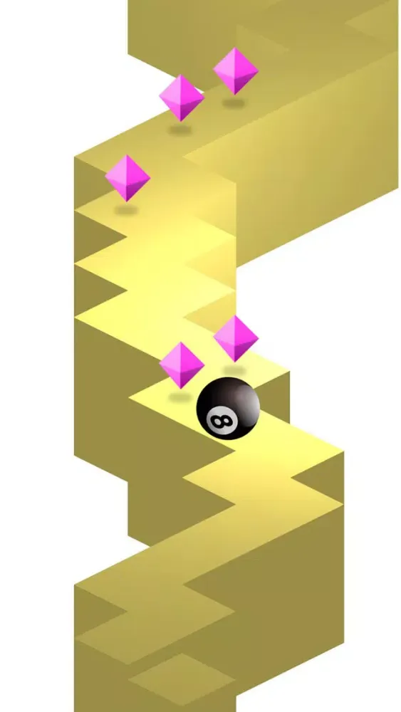 B Ball Zig Zag Run Screenshots