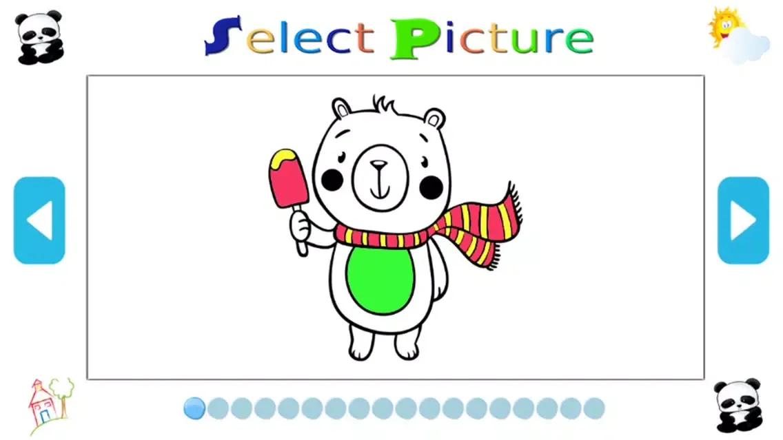 Capturas de tela do Animal Coloring Pages Game