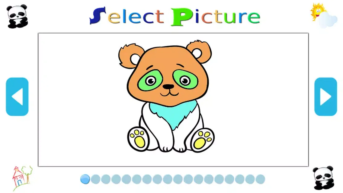 Capturas de tela do Animal Coloring Pages Game