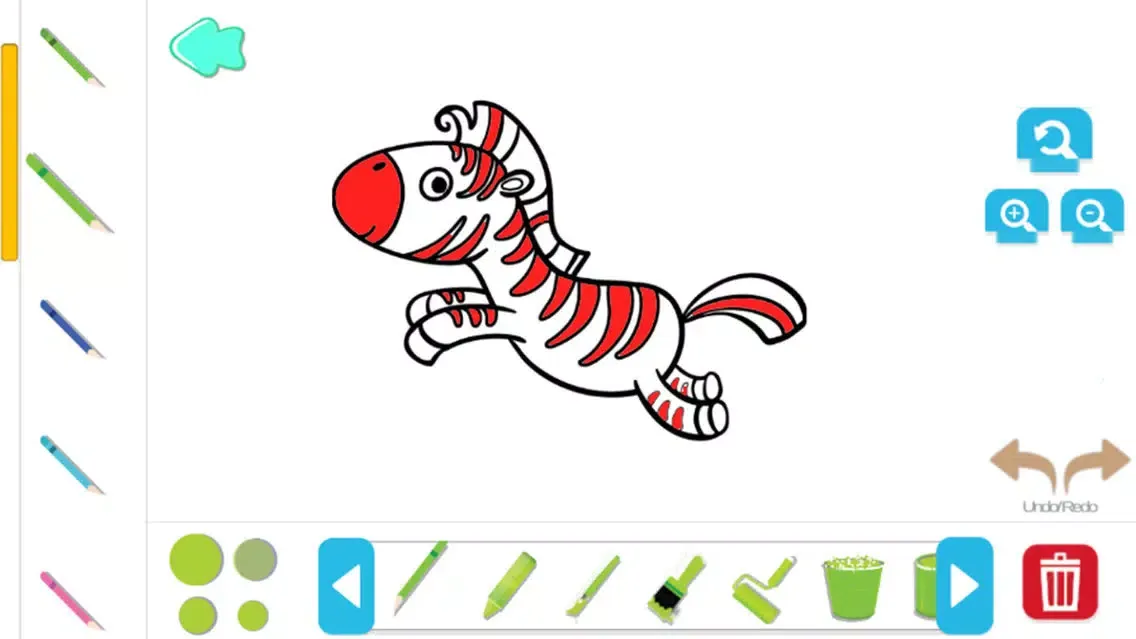 Capturas de tela do Animal Coloring Pages Game
