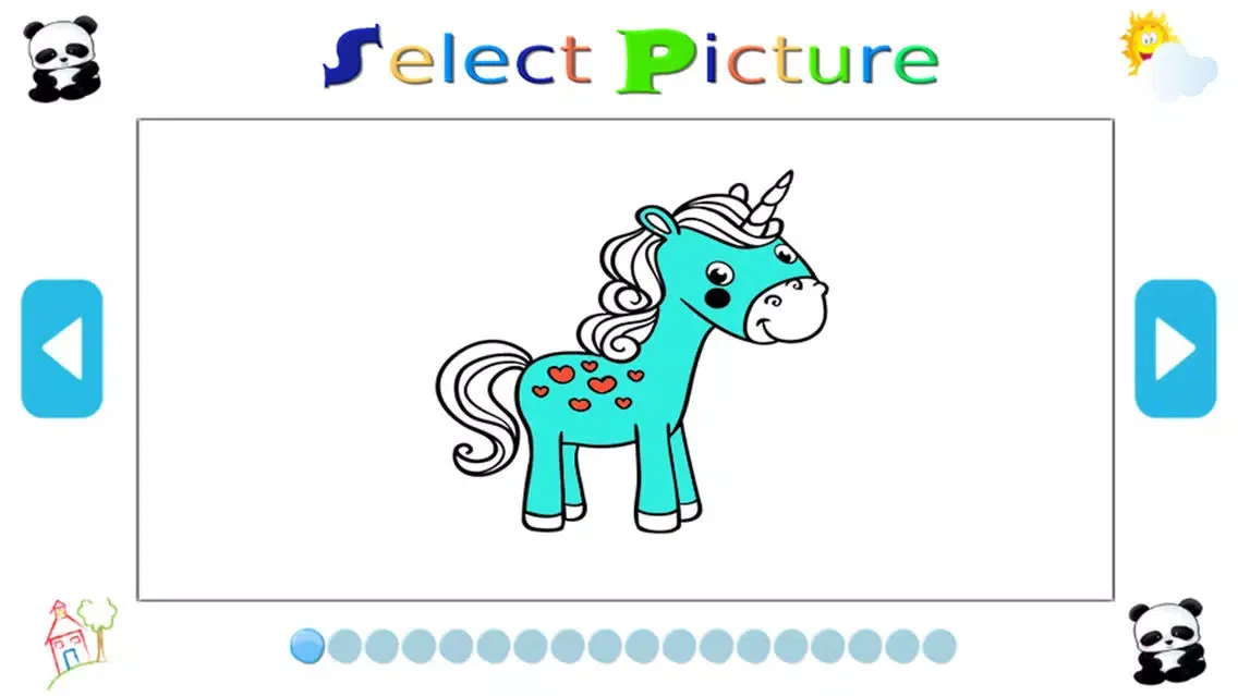 Capturas de tela do Animal Coloring Pages Game