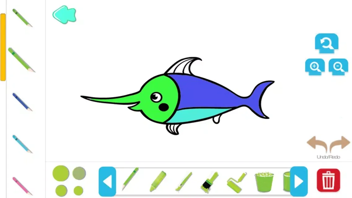 Capturas de tela do Animal Coloring Pages Game