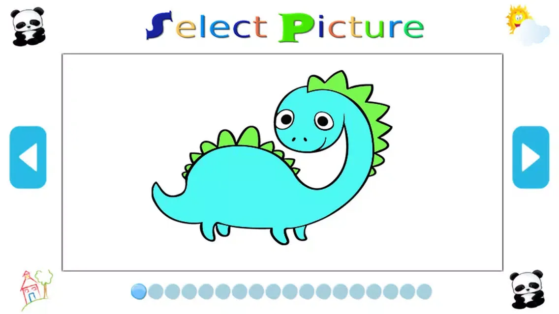 Capturas de tela do Animal Coloring Pages Game