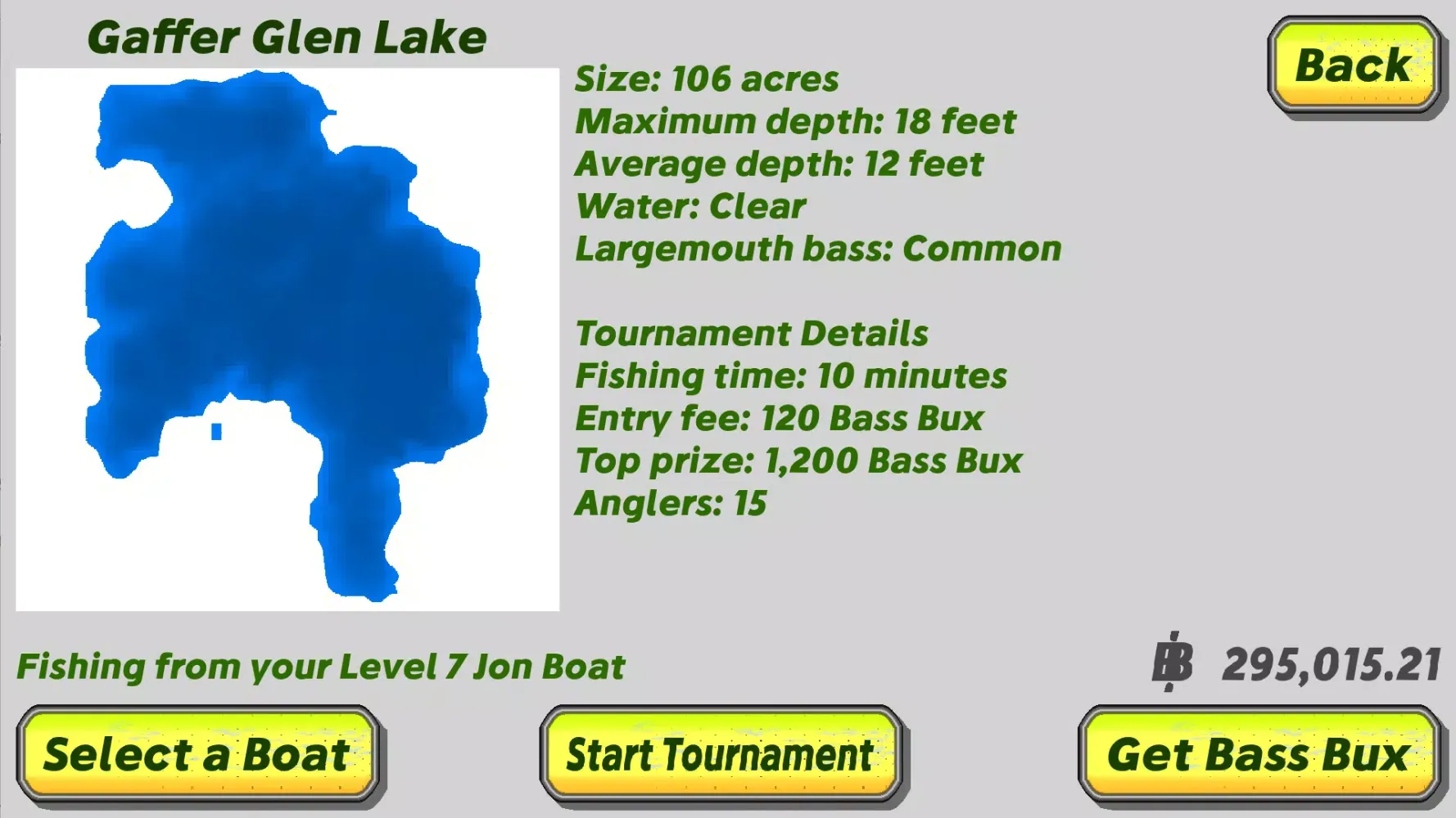 Bass Tourney Challenger スクリーンショット