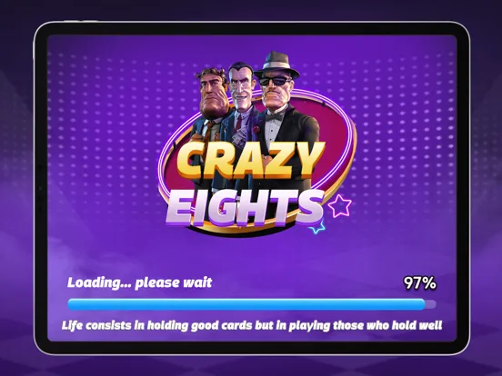 Ảnh chụp màn hình của Crazy Eights + iPad 