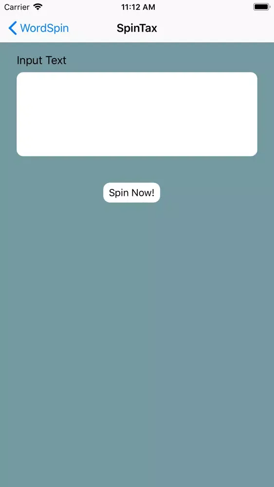 Tangkapan layar WordSpin ME