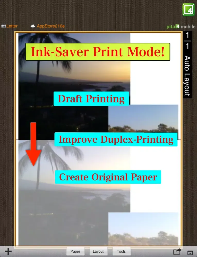 تصاویر pita4print - AirPrint Large Photos with Ink-Saver iPad 