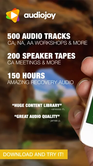 Capturas de tela do Cocaine Anonymous CA Speakers