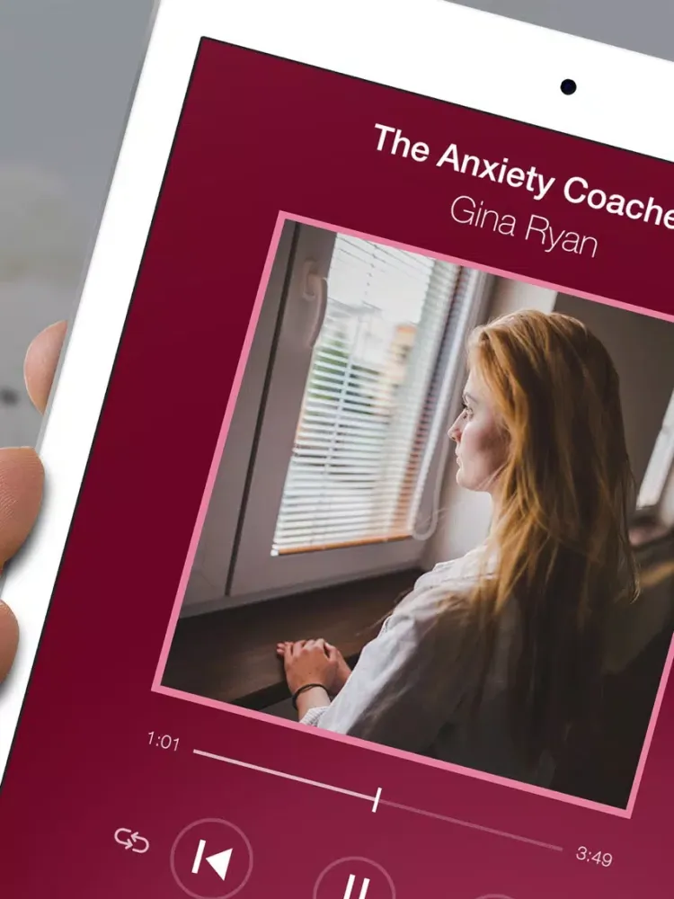 Zrzuty ekranu Anxiety Coaches Podcasts & Workshops by Gina Ryan iPad 