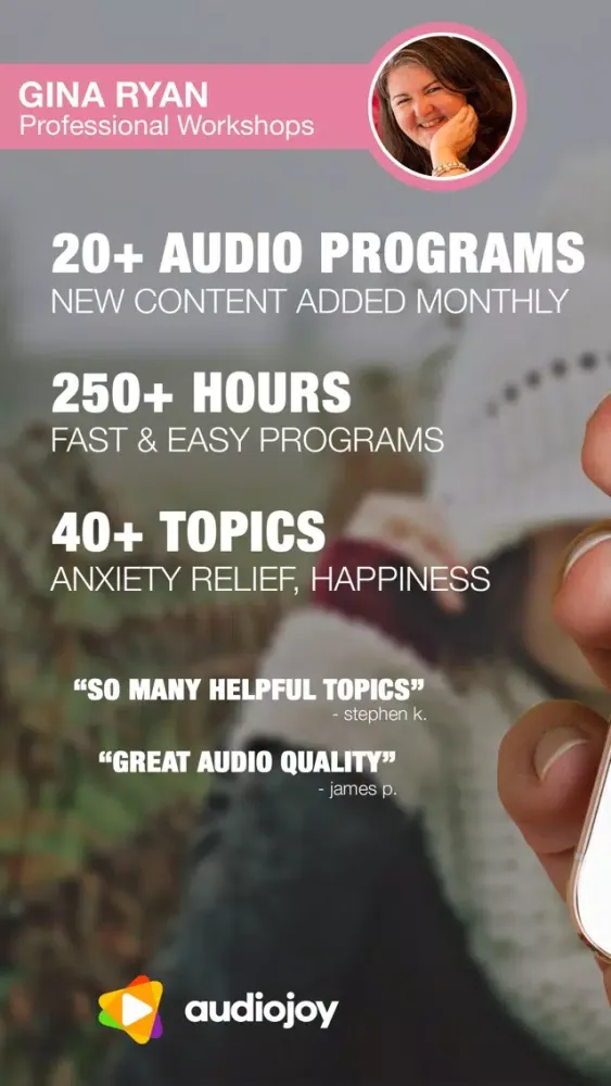 Zrzuty ekranu Anxiety Coaches Podcasts & Workshops by Gina Ryan