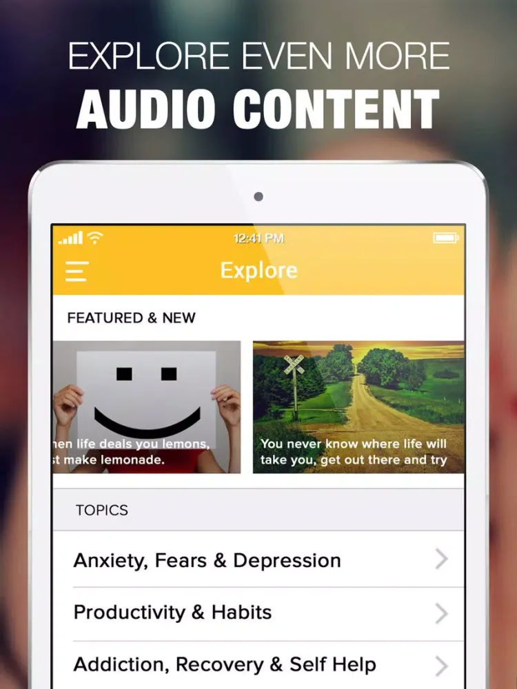 Zrzuty ekranu Be Happy, Confidence & Self Esteem Audio Courses iPad 