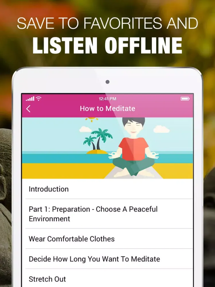 Screenshot di Meditation & Mindfulness Audio Courses & Workshops iPad 