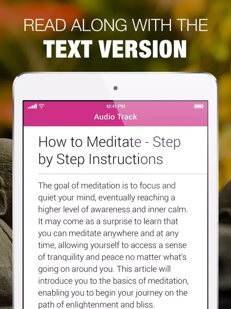 Screenshot di Meditation & Mindfulness Audio Courses & Workshops iPad 