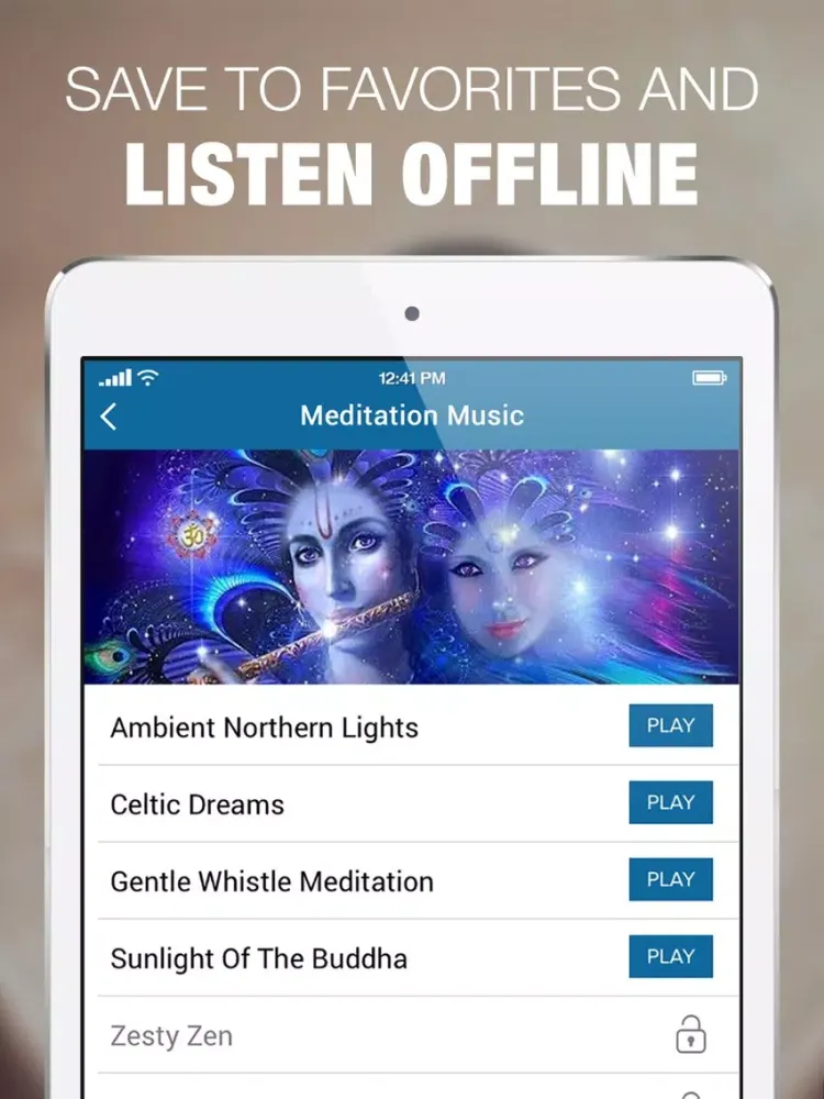 Relaxing Meditation Music & Calm Relaxing Sounds iPad  Screenshots