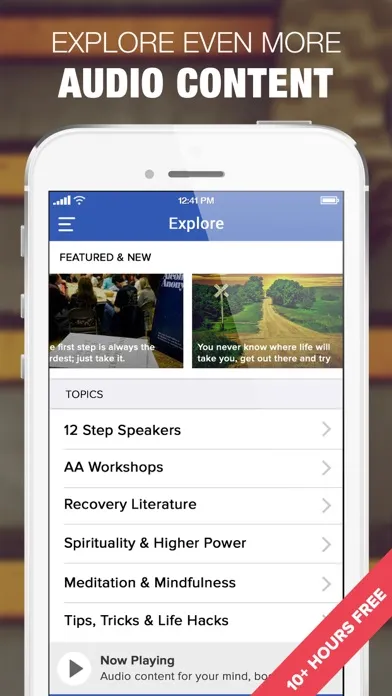 Odomtology AA 12-Step Recovery Audio Companion Screenshots