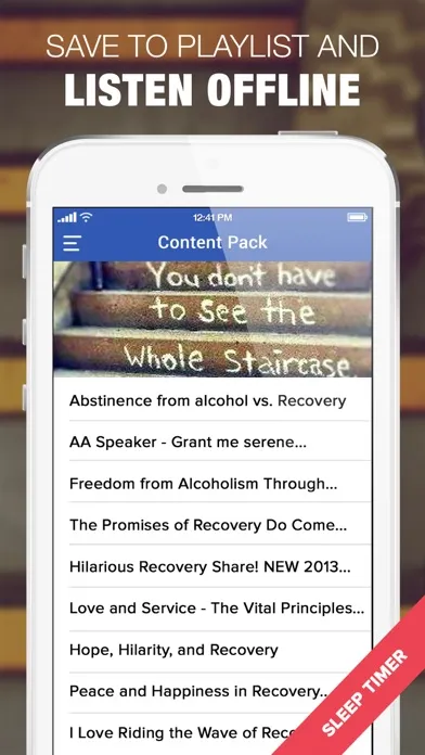 Odomtology AA 12-Step Recovery Audio Companion Screenshots