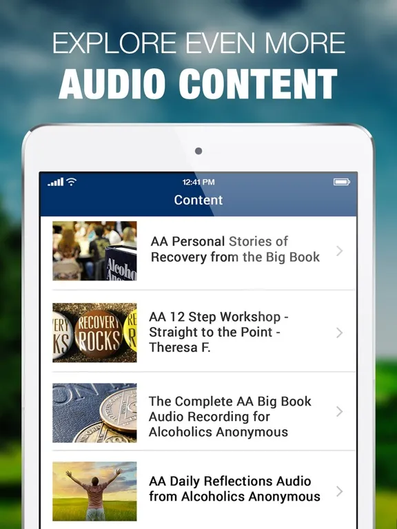 AA Big Book Sobriety Stories iPad  স্ক্রিনশট