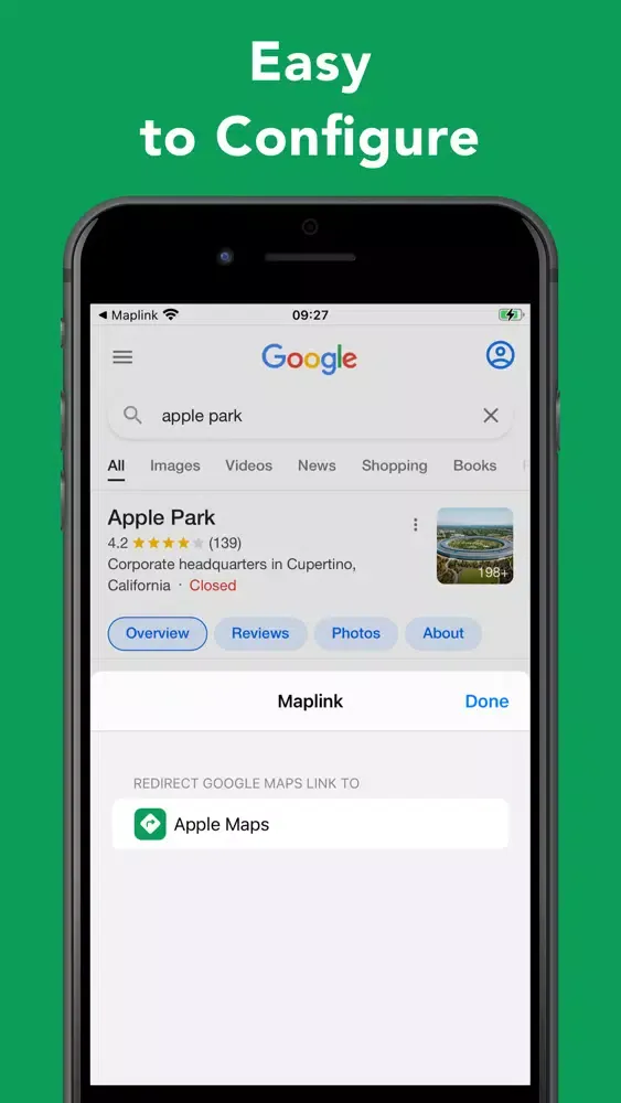 Capturas de tela do Maplink: Extension for Safari