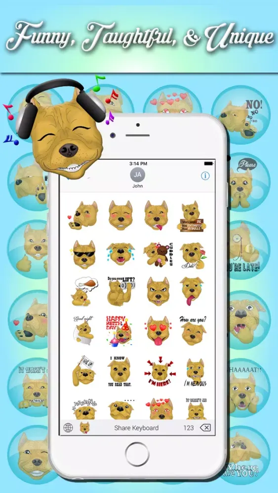 Screenshot di Pitbull Emojis