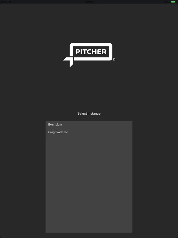 PITCHER Personal Admin iPad  স্ক্রিনশট
