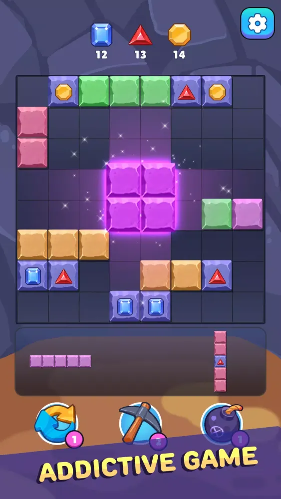 ภาพหน้าจอของ Block Miner