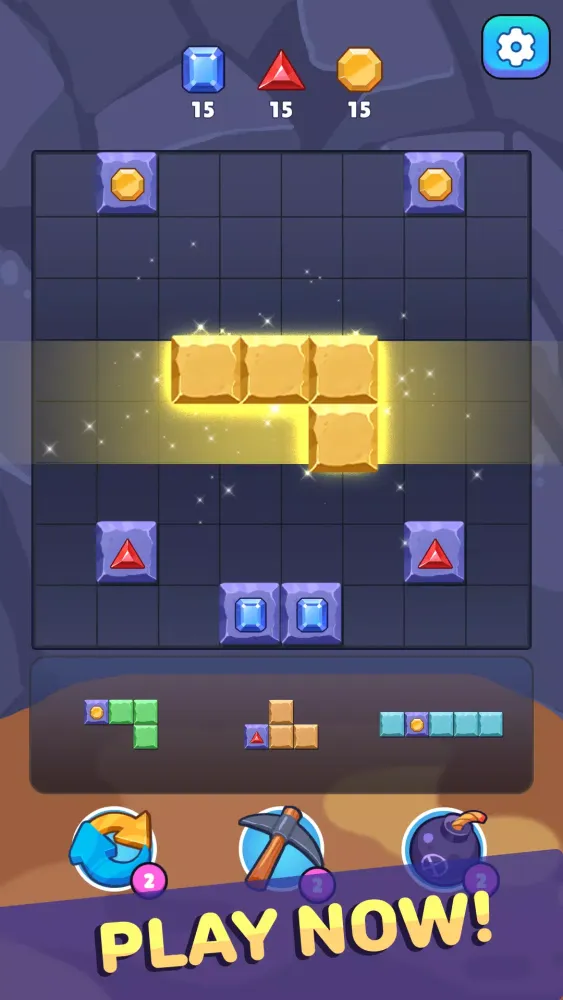 ภาพหน้าจอของ Block Miner