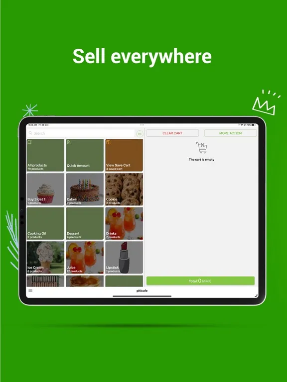 Zrzuty ekranu Piti POS iPad 