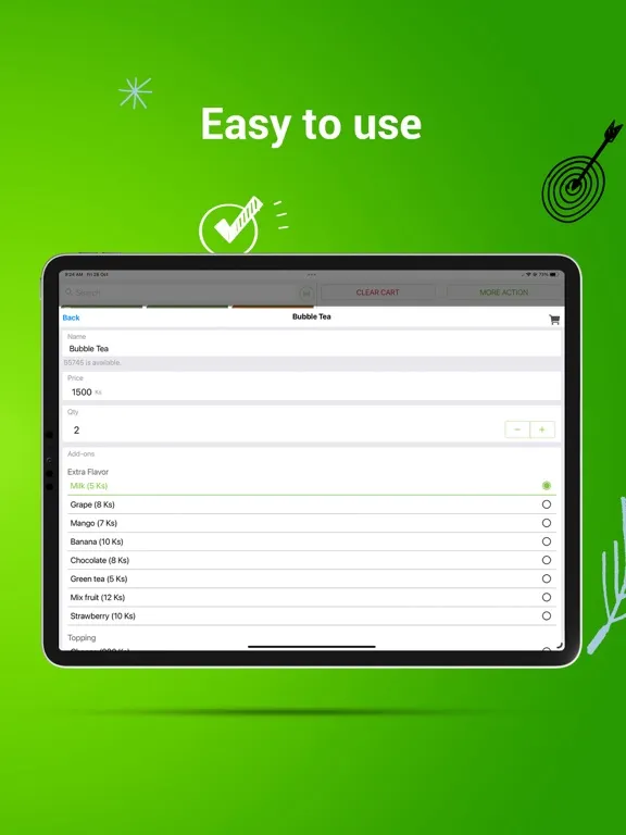 Zrzuty ekranu Piti POS iPad 