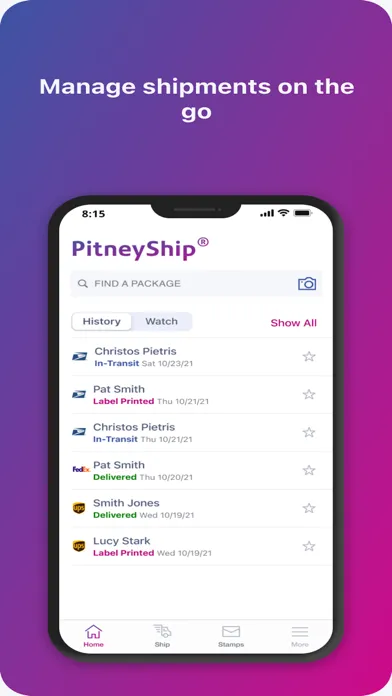 PitneyShip®-Ship and Track スクリーンショット