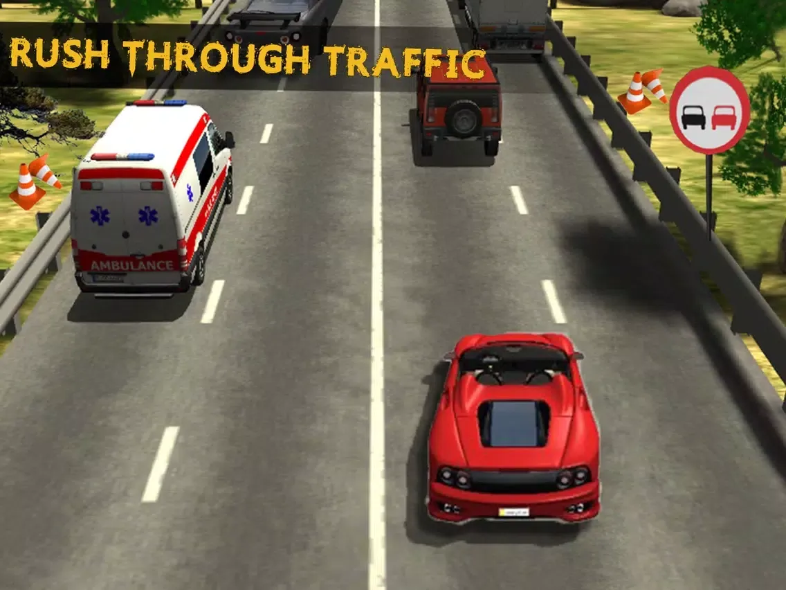 City Highway Racer Car Fast Traffic - Real Games iPad 应用截图
