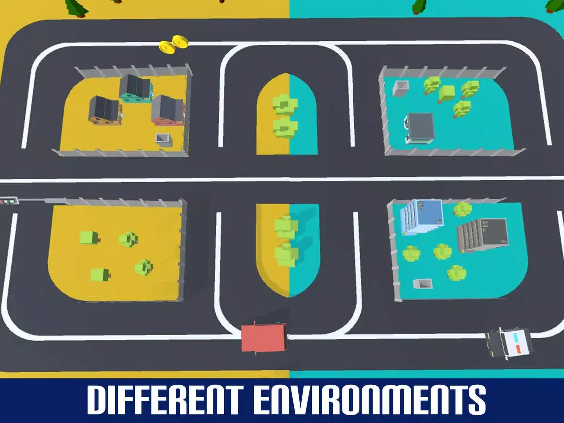 Crazy Circuit Drive Loop Car - Cartoon Crash Taxi iPad  Screenshots