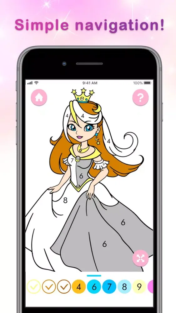 Princess Color by Number Screenshots