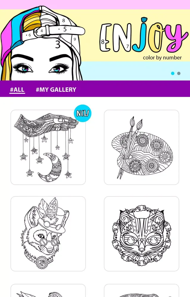 Enjoy Color by Number Screenshots