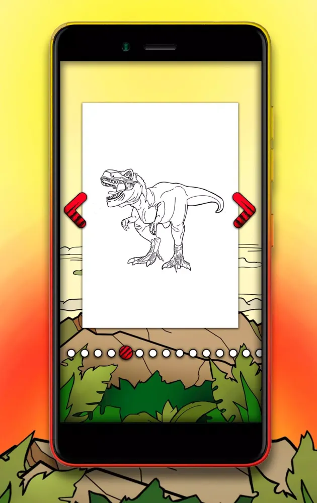Dinosaur Coloring Book 스크린샷