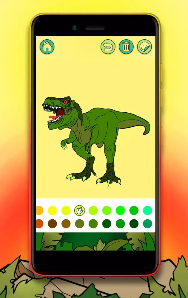 Dinosaur Coloring Book 스크린샷