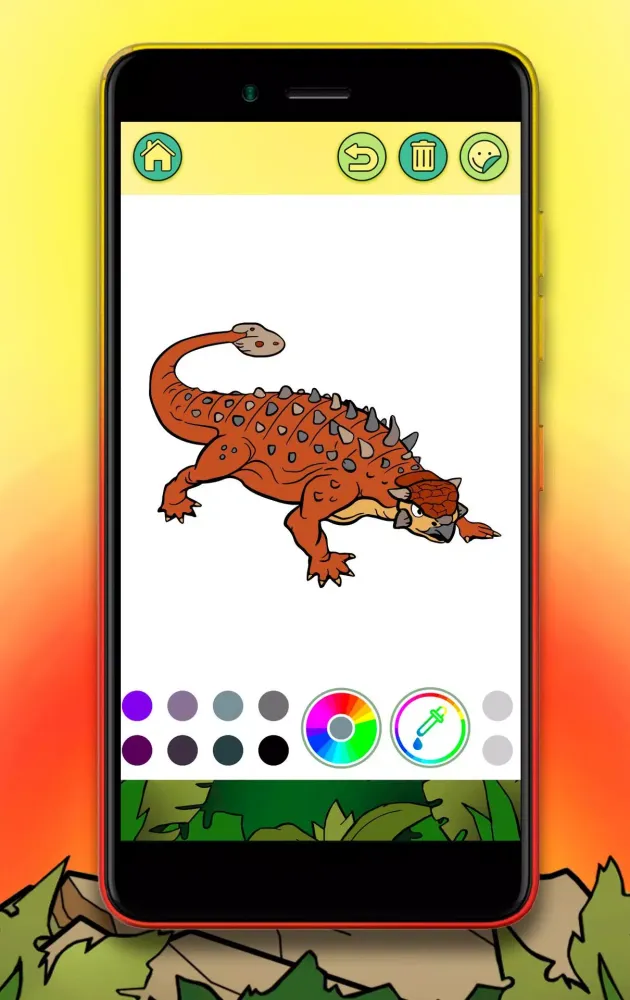 Dinosaur Coloring Book 스크린샷