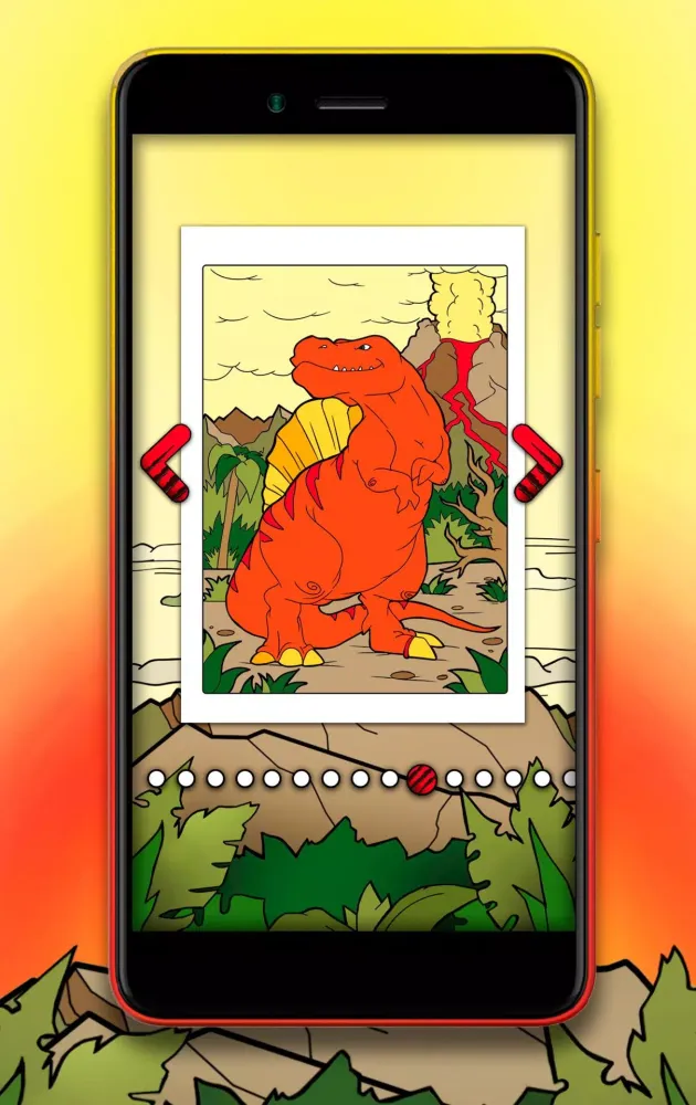 Dinosaur Coloring Book 스크린샷
