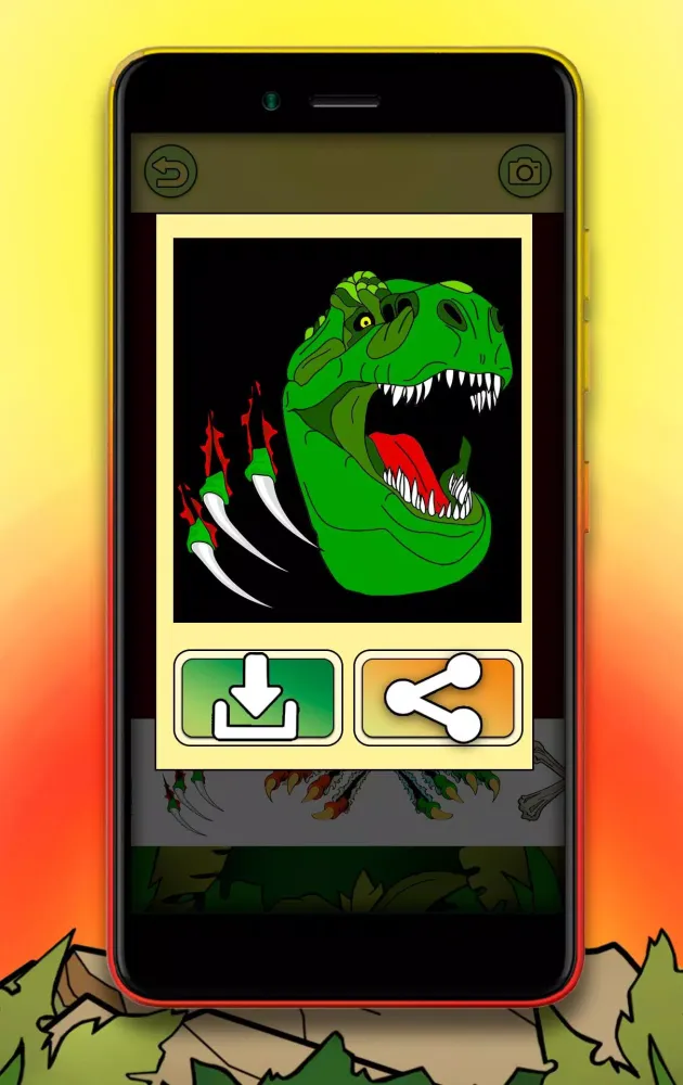 Dinosaur Coloring Book 스크린샷