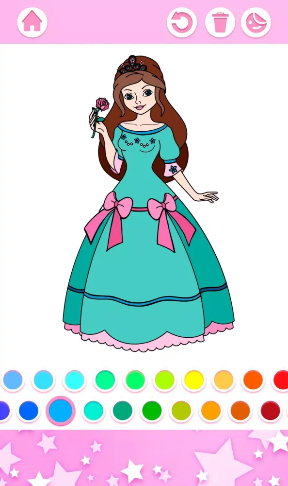 Princess Girls Coloring Book Screenshots