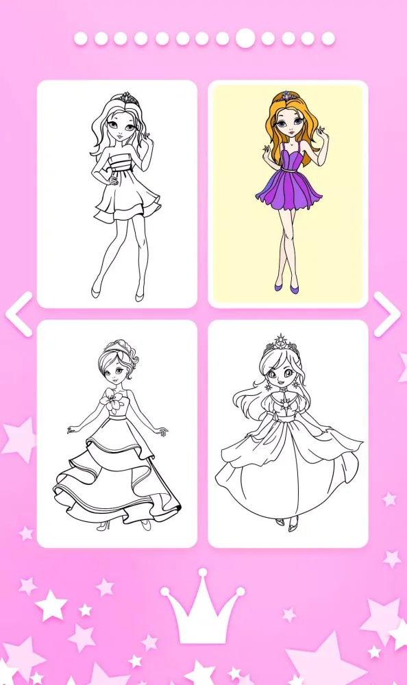 Princess Girls Coloring Book Screenshots