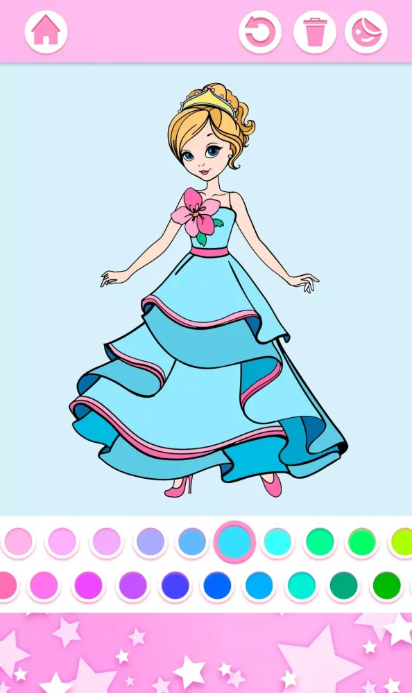 Princess Girls Coloring Book Screenshots