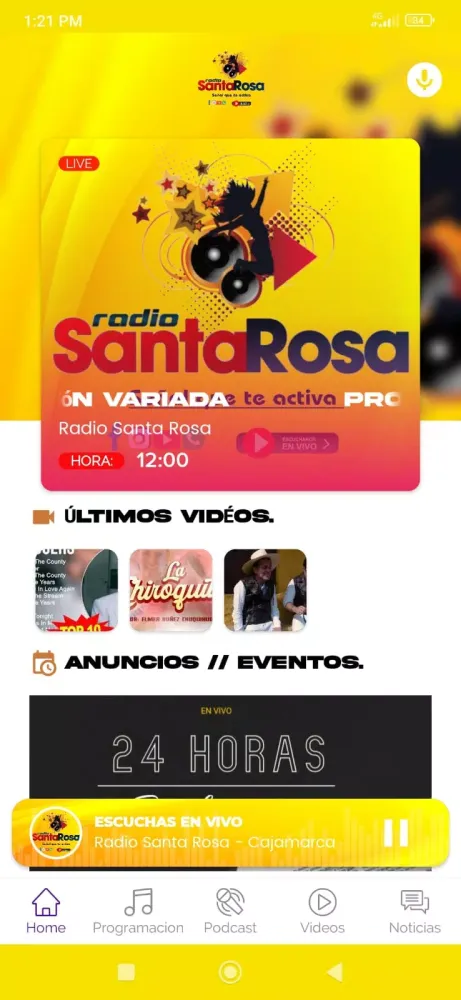 Radio Santa Rosa - Cajamarca स्क्रीनशॉट