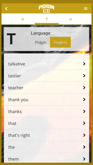 Pidgin 101 App स्क्रीनशॉट