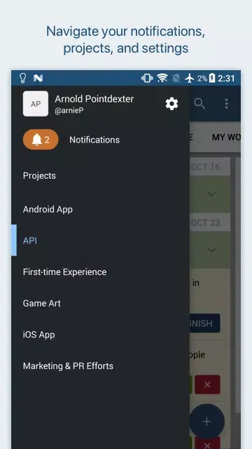 Pivotal Tracker سکرین شاٹس