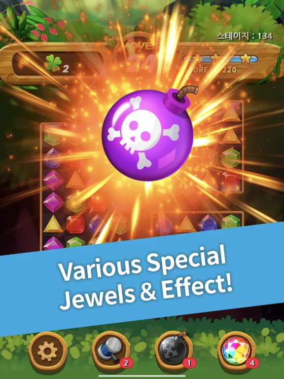 Capturas de tela do Jewels Forest iPad 