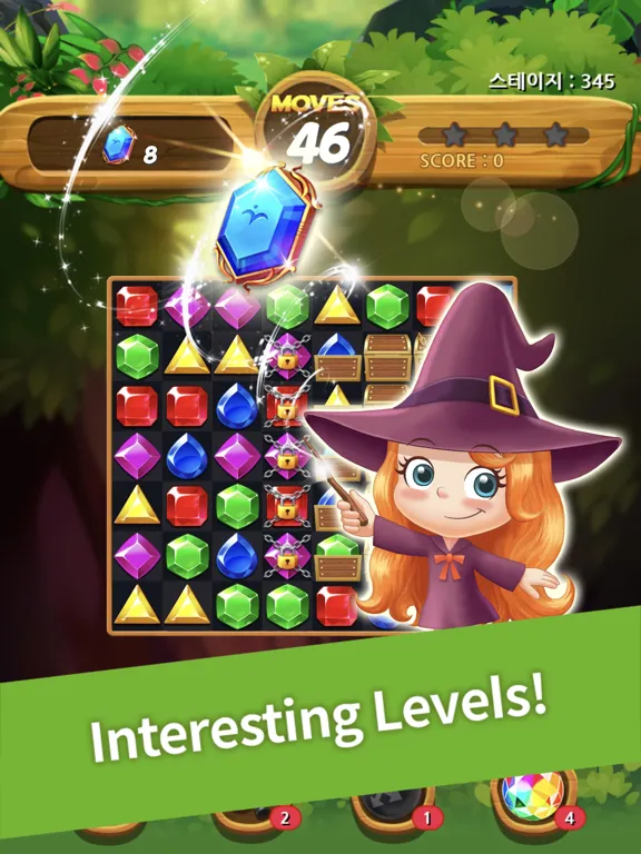 Capturas de tela do Jewels Forest iPad 
