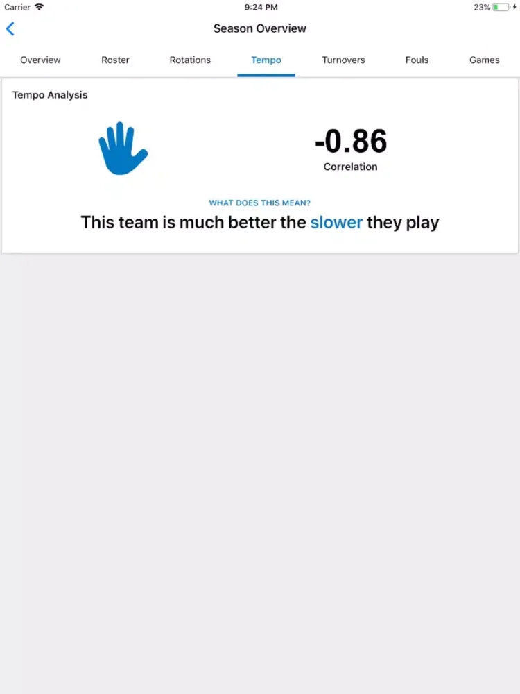 ภาพหน้าจอของ Pivot Basketball Stats Tracker iPad 