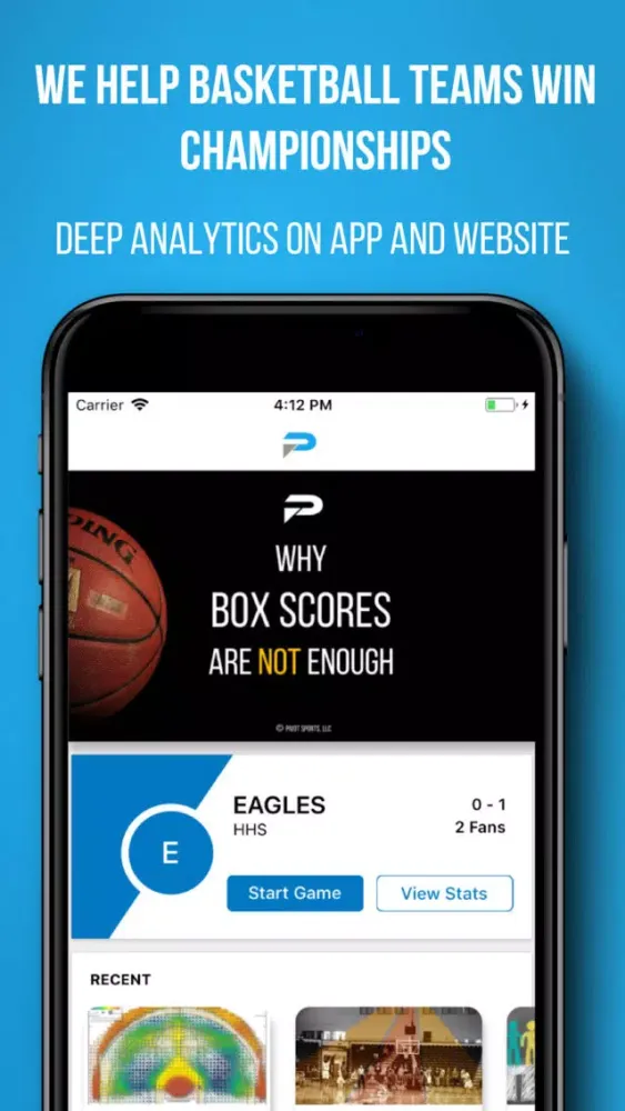 ภาพหน้าจอของ Pivot Basketball Stats Tracker