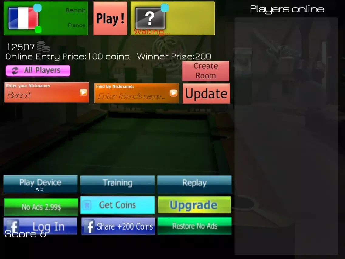8 Ball OnLine 3D Pro iPad  سکرین شاٹس